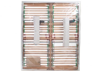 Somiera pentru pat dublu cu amortizoare, din lemn de fag RDS 190 x 180 cm