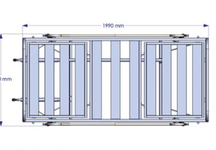 Set format din pat de spital electric cu 2 motoare TM-D 4077S si saltea