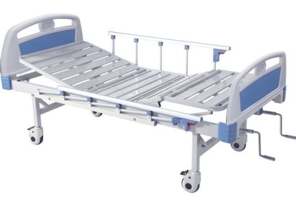 Set Pat de spital actionare manuala cu saltea inclusa