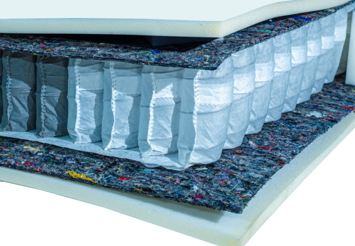 Saltea Pocket 800 7 zone Aloe Vera cu Husa  Fixa 190 x 140 cm
