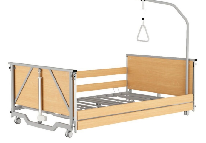 Pat ingrijire la domiciliu, electric, medical, lat, inaltime redusa si 4 motoare Taurus 2 WIDE LOW – 120 cm latime