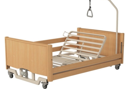 Pat ingrijire la domiciliu, electric, reglabil, bariatric, cu inaltime redusa si 4 motoare, 120 cm latime, Bariatric LOW LUX