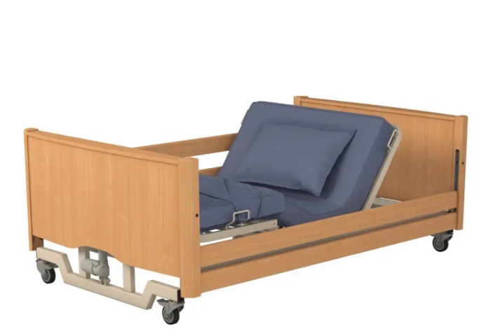 Pat ingrijire la domiciliu, electric, reglabil, bariatric, cu inaltime redusa si 4 motoare, 120 cm latime, Bariatric LOW LUX