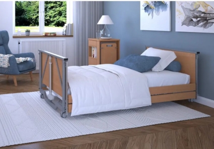 Pat ingrijire la domiciliu, electric, medical, lat, inaltime redusa si 4 motoare Taurus 2 WIDE LOW – 120 cm latime
