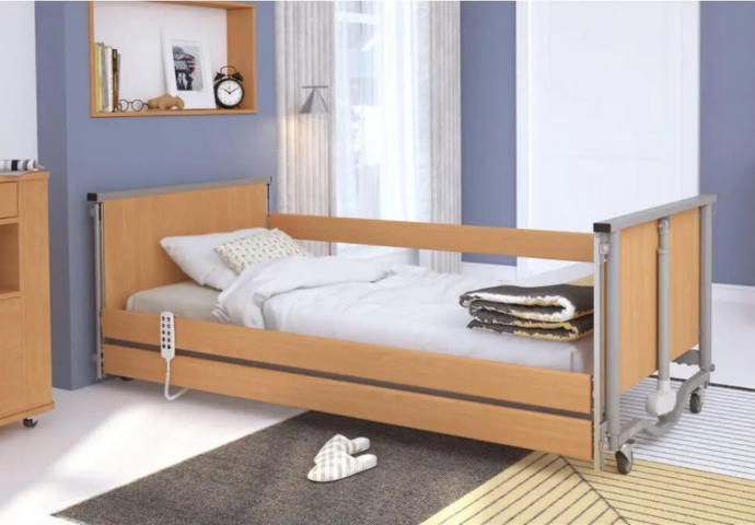 Pat pentru bolnavi imobilizati, electric, reglabil, cu telecomanda, 4 motoare, inaltime redusa, TAURUS 2 LOW, 212 x 102,5cm