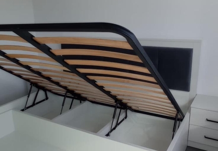 Somiera Metalica cu Rabatare 200 x 200 cm cu 2 sisteme de rabatare
