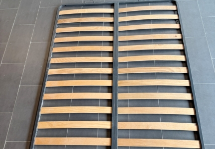 Cadru metalic de pat cu somiera rabatabila 190 x 120 cm