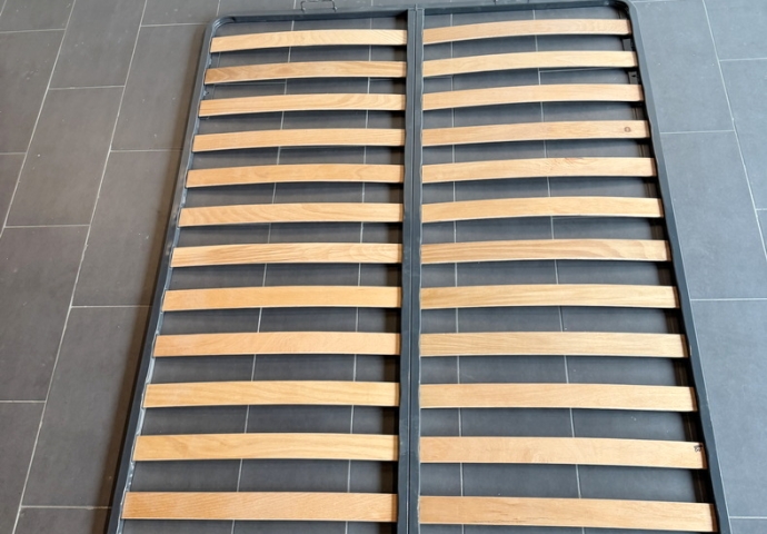 Cadru metalic de pat cu somiera rabatabila 190 x 120 cm