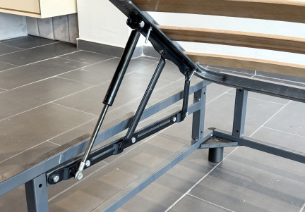 Cadru metalic de pat cu somiera rabatabila 190 x 120 cm