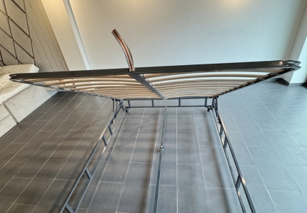 Cadru metalic de pat cu somiera rabatabila 190 x 120 cm