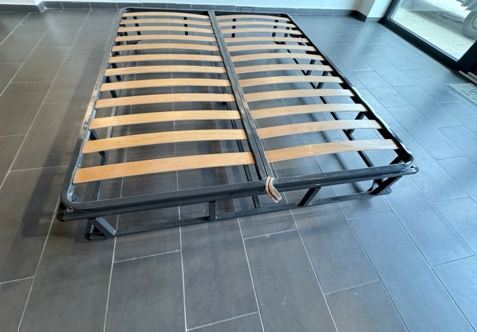 Cadru metalic de pat cu somiera rabatabila 190 x 120 cm