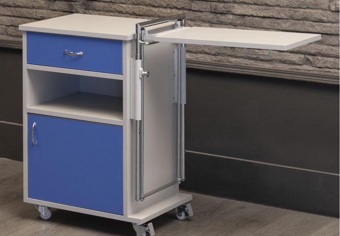 Noptieră cu măsuță din material lemnos TM-E 5015