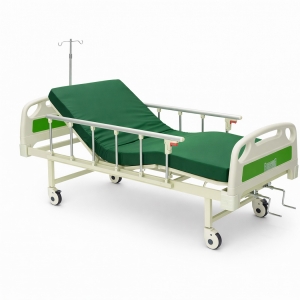 pat spital mecanic cu 2 funcții și saltea PBXB-M2